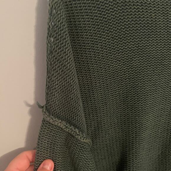 American Eagle Chunky Cropped Colorblock Sweater Size Large - Picture 8 of 8